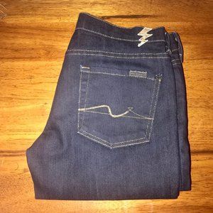 7 for All Mankind Womens Lowrise Straight Jeans